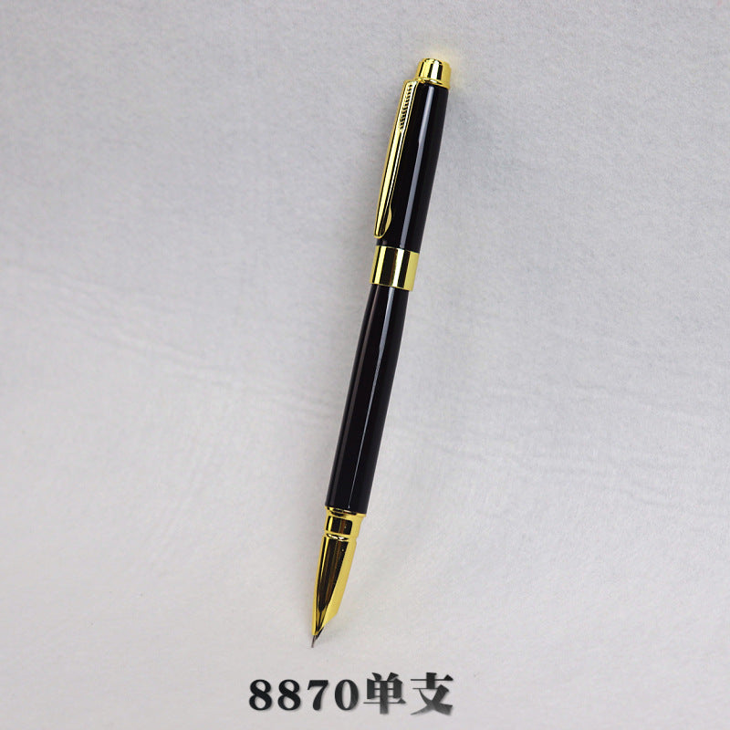 Hard pen calligraphy pen boxed multi-color metal pen body business gift Ming student training class with pen gift