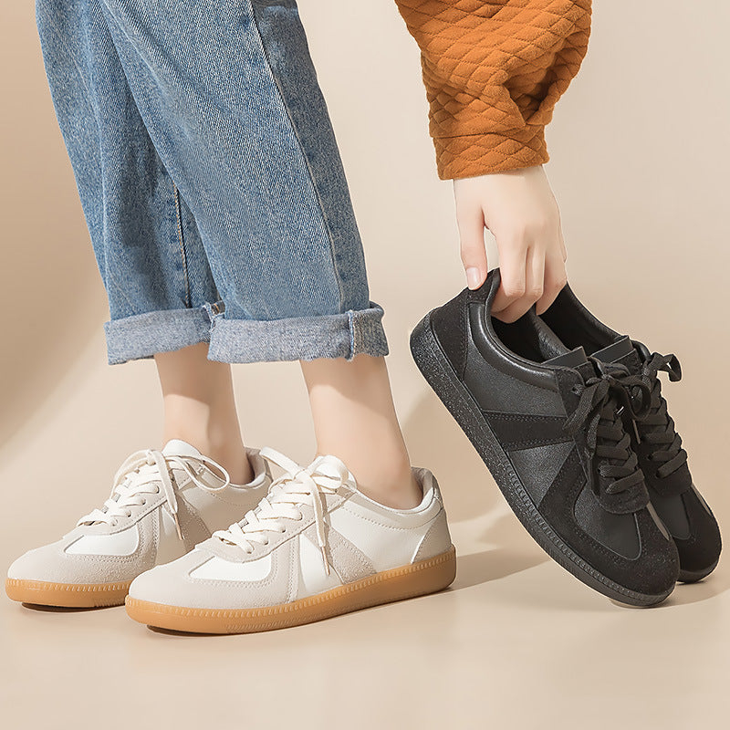 Couple shoes versatile casual little white shoes women's ins Korean version of men's and women's German training shoes flat shoes Forrest Gump shoes F8815