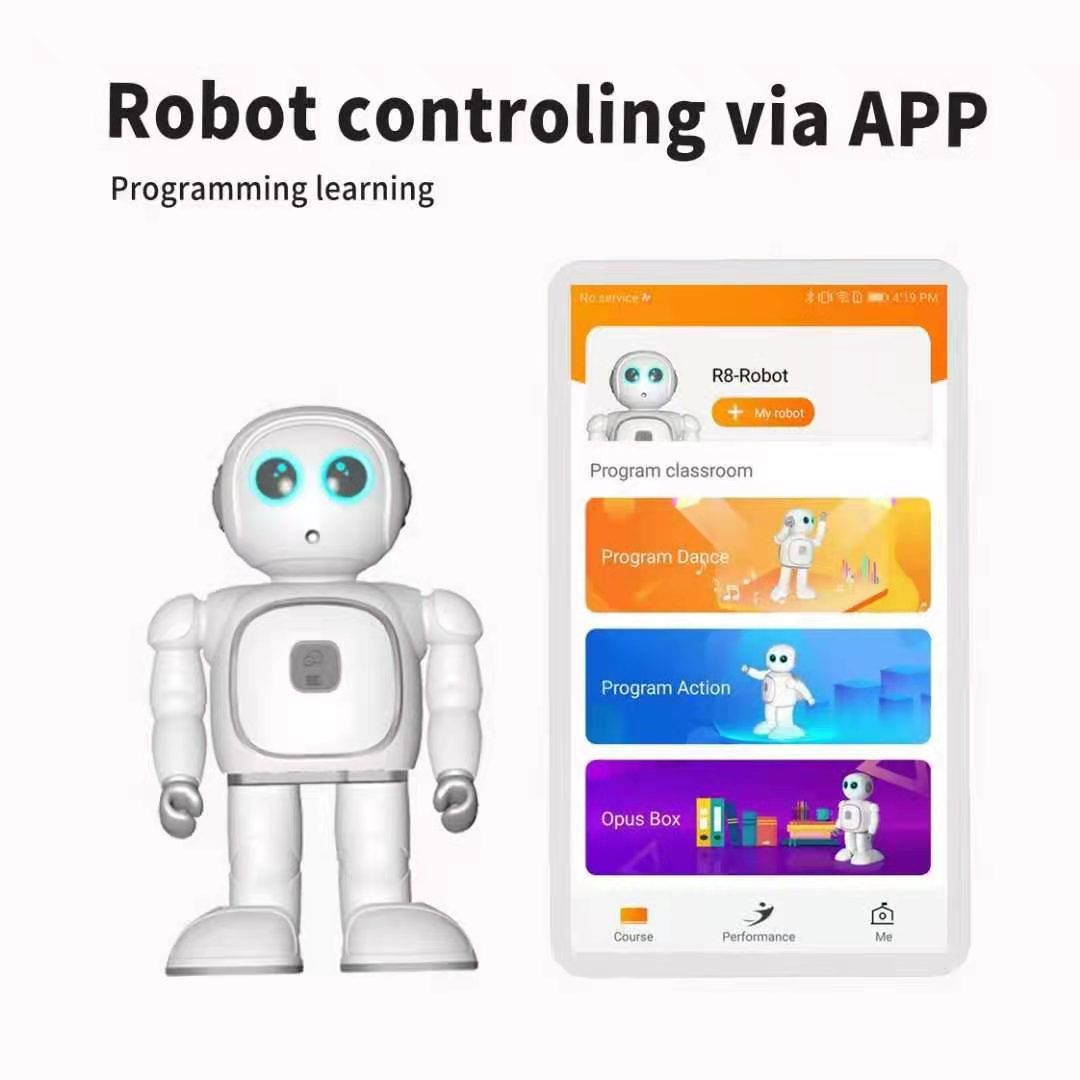 Climber R8 English version intelligent robot programming dancing children accompany toys and interaction