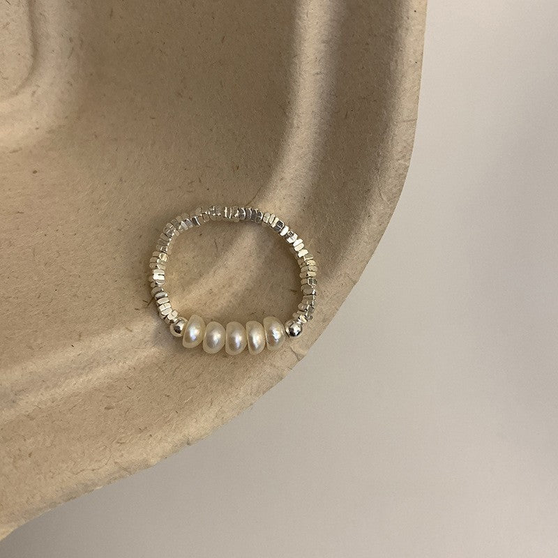 South Korea's new plain ring women's niche ins high-end sense opening adjustable ring wholesale foreign trade cross-border ring