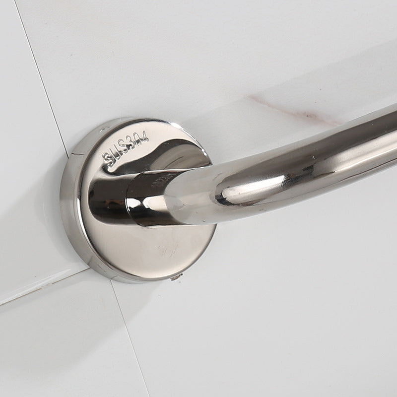 Bath towel rack 304 stainless steel towel rack bathroom free punch towel rail, toilet shelf, kitchen hanging single rod