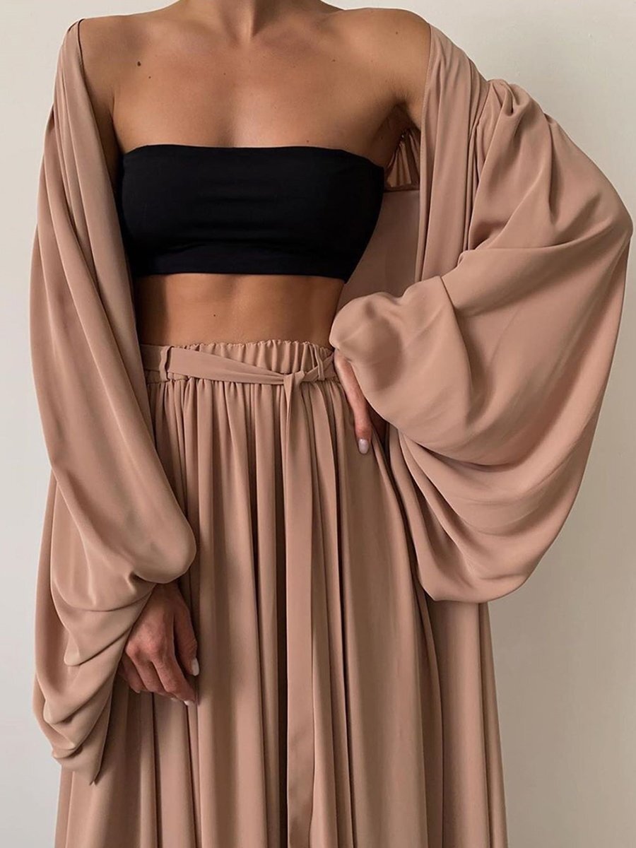 Cross-border Amazon fashion new European and American women's spring and summer sexy jacket 3-piece set