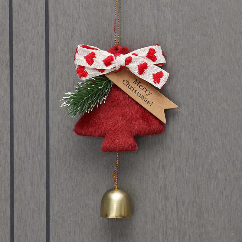Christmas bell pendant Christmas decoration Christmas tree New Year hanging bell doorbell car hanging wind chime Christmas pendant door hanging
