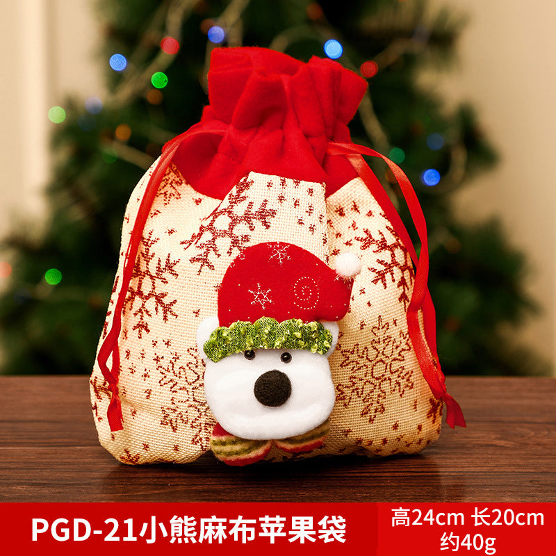 Christmas gift apple bag tote bag adult children children Christmas gift decoration high-end gift bag