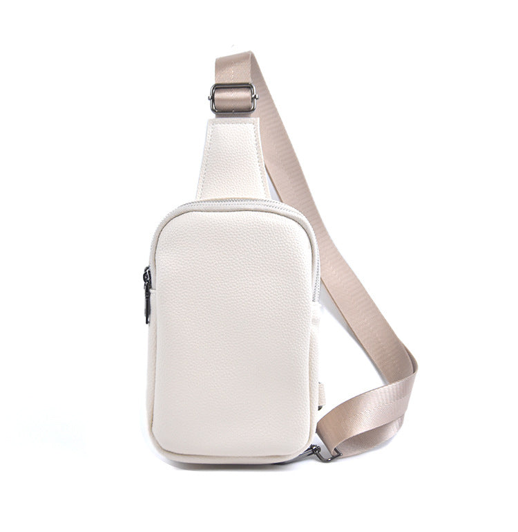 Cross-border new crossbody bag, men's and women's same couple chest bag, fashionable shoulder bag, simple casual women's bag