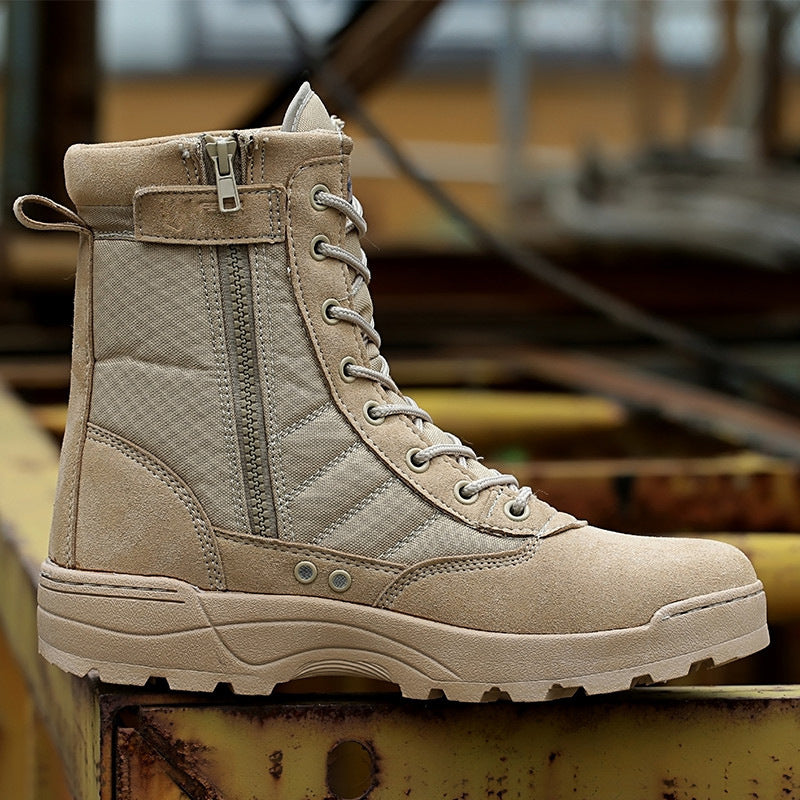 Children's combat boots, summer parent-child high-top military boots, Martin boots, special forces spring and autumn men's marine boots, summer camp CS boots