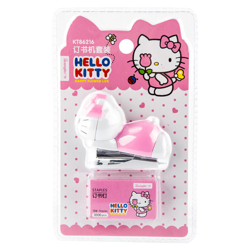 Guangbo Sanrio hello kitty hello kitty cartoon mini cute portable stapler wholesale KT86216