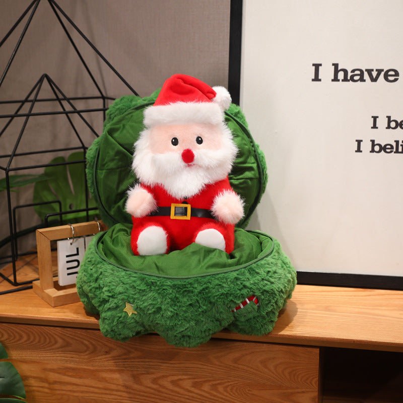 Cross-border joyful Christmas tree dolls, plush toys, Christmas pillows, elderly elk dolls, Christmas Eve children's gifts