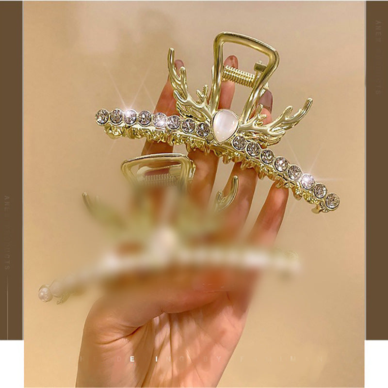 Hair accessories metal hair clip back head grab clip Korean shark large bath hair catch elegant temperament hairpin headwear female