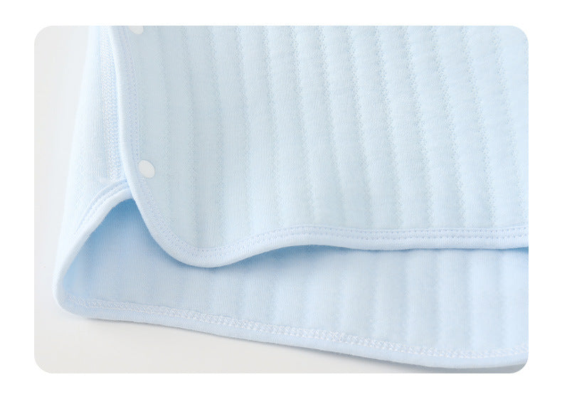 Baby padded high-waisted thermal underwear set Newborn clothes baby split clothes autumn and winter primer two-piece set