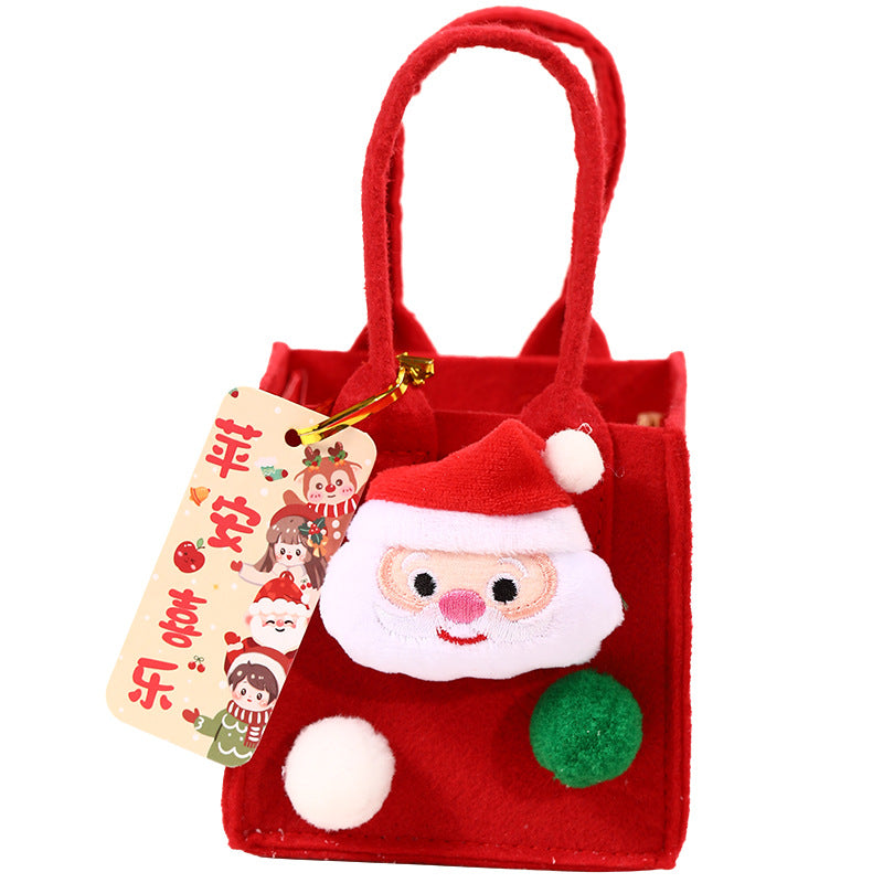 Christmas gift bag gift apple bag Christmas Eve peace fruit packaging box felt tote bag decoration small gift box
