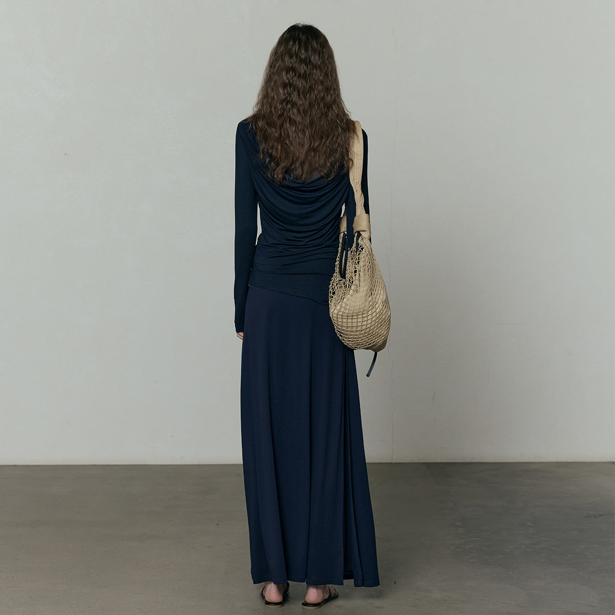 Guangzhou Thirteen Lines Women's UMA WHITE Stalls 2025 Cruise Spring New T-Shirt Women's Tencel Modal Top