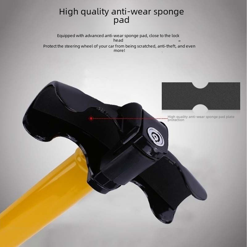 New car steering wheel lock Car all-metal thickened anti-theft lock Car T-type lock steering wheel lock