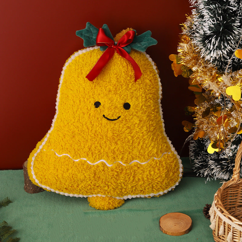 Colorful christmas day decoration pillow plush toy doll gingerbread man christmas doll gifts wholesale