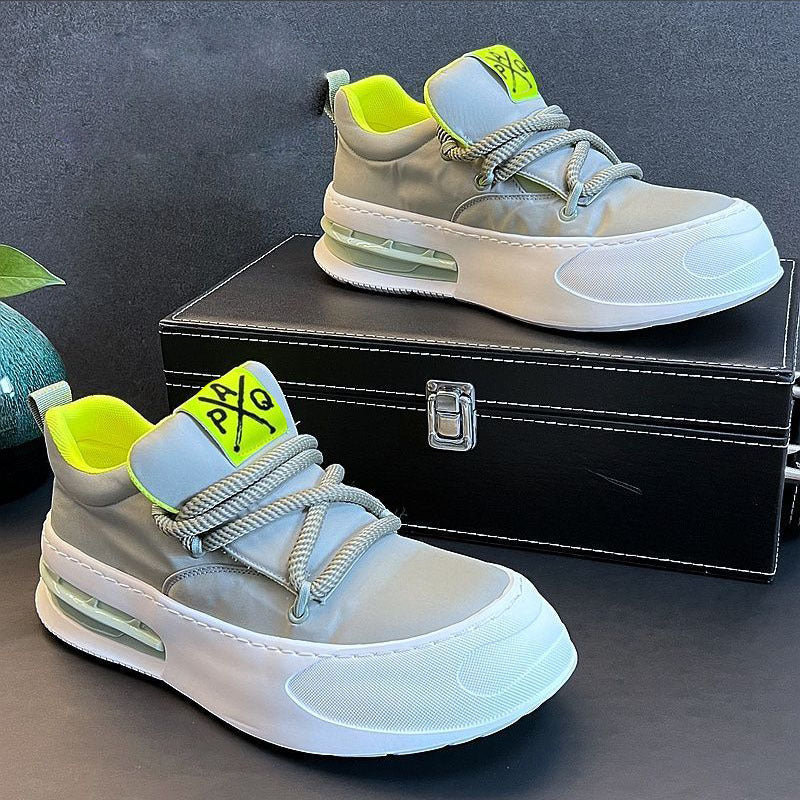 2024 summer new men's shoes open smile canvas shoes fashion athleisure shoes breathable and versatile trendy board shoes men