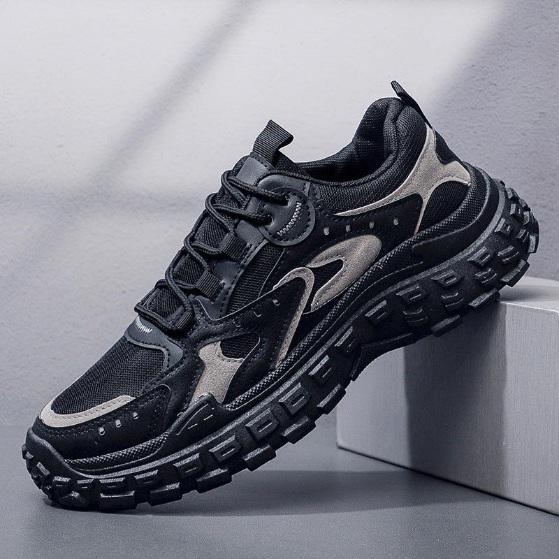 Labor protection shoes men's spring and autumn new breathable mesh shoes men's construction site work anti-slip wear-resistant sports dad shoes