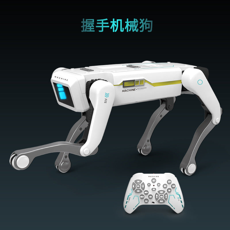 Explosive children's AI simulation robot dog intelligent voice bionic remote control mechanical dog robot toy stall wholesale