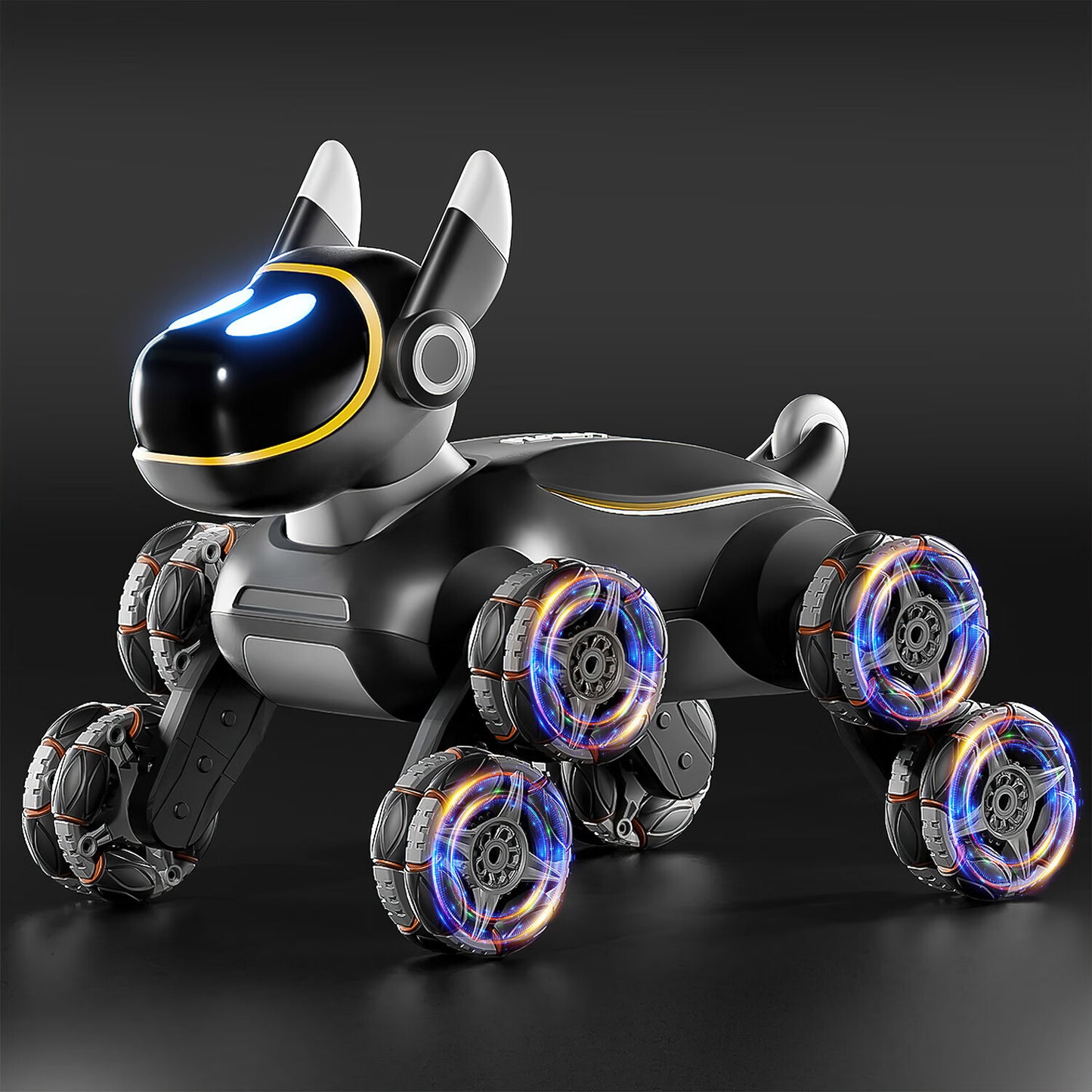 Electric Smart Robot Dog RC Car Toy Kids Car Eight Wheel Gesture Double Sensing Boy Gift Robot