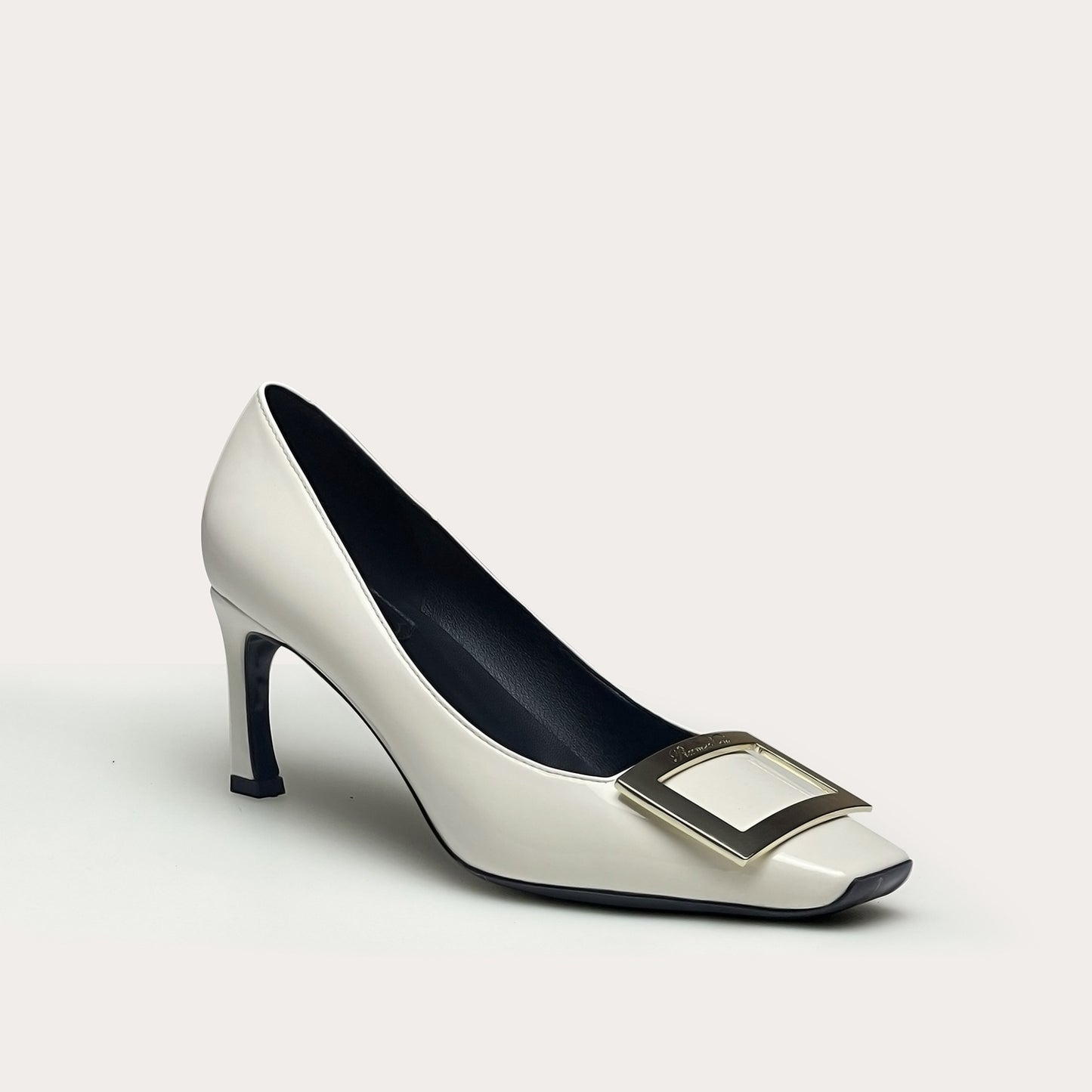 Fall 2024 RV Home Thin Heel Sexy Square Buckle Single Shoes Women's Square Toe Block Heel High Heels Pumps Wedding Shoes Fashion Shoes Women