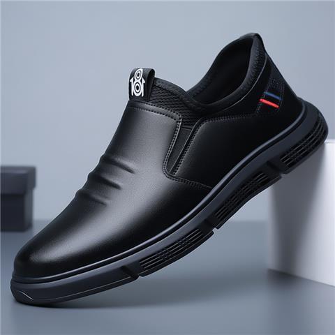 Leather shoes men's 2025 new shoes summer soft soles comfortable labor protection shoes waterproof anti-slip and wear-resistant kitchen work shoes
