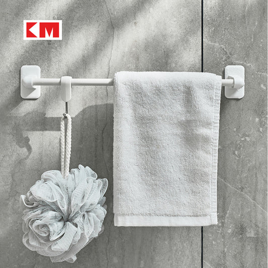 KM5133 Towel Rack No Punching Toilet Bathroom Multifunctional Storage Rack Wall Mounted Single Pole Storage Rack