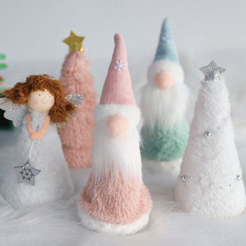 Christmas Christmas Decoration Christmas Tree Decoration Christmas Tree Top Decoration Accessories Pendant Santa Angel Wholesale