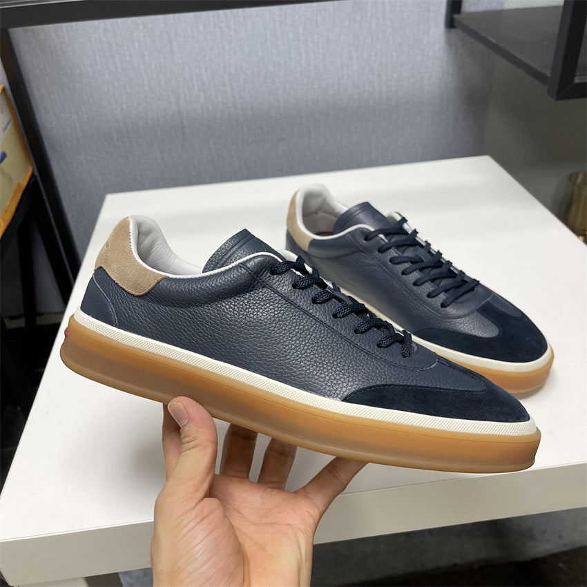 2025 spring and autumn new white shoes, LP men's shoes, casual sneakers, color-blocking German training shoes, flat single shoes, couple models