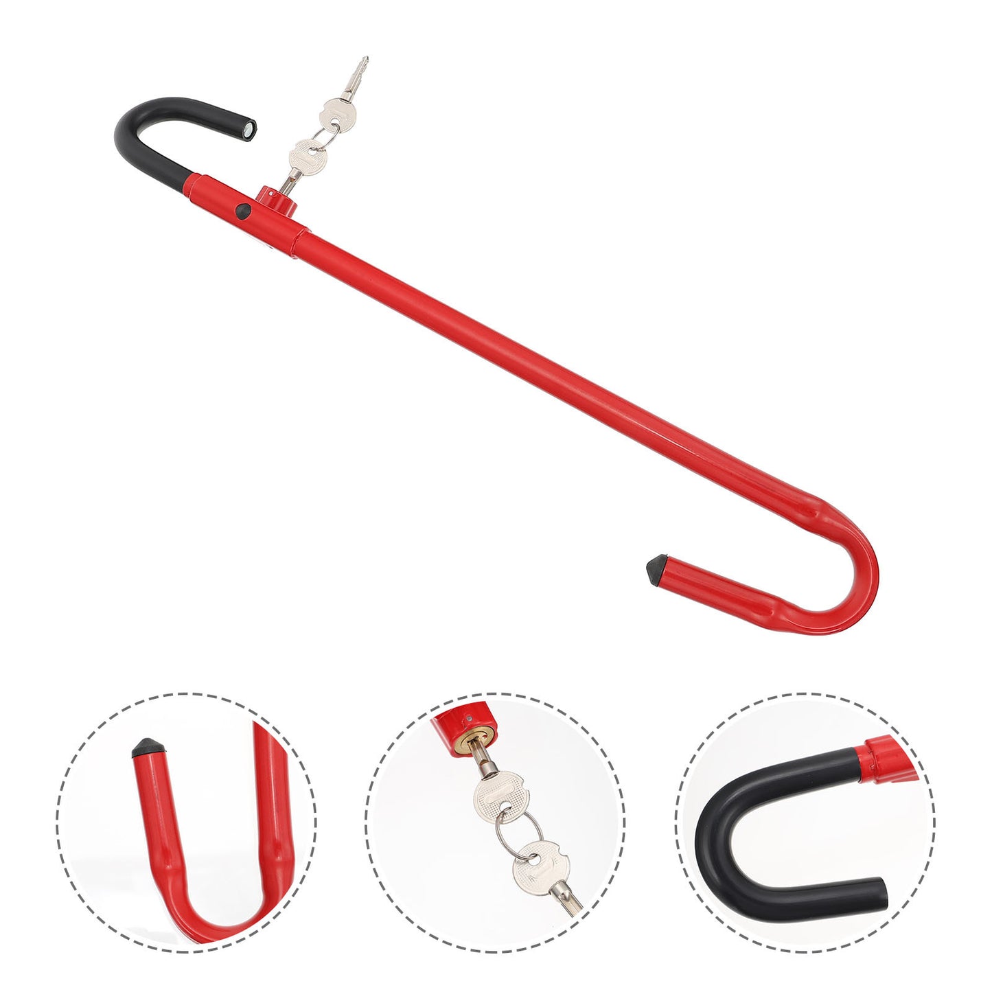 Car steering wheel lock telescopic with hook throttle lock clutch lock car anti-theft lock universal car lock