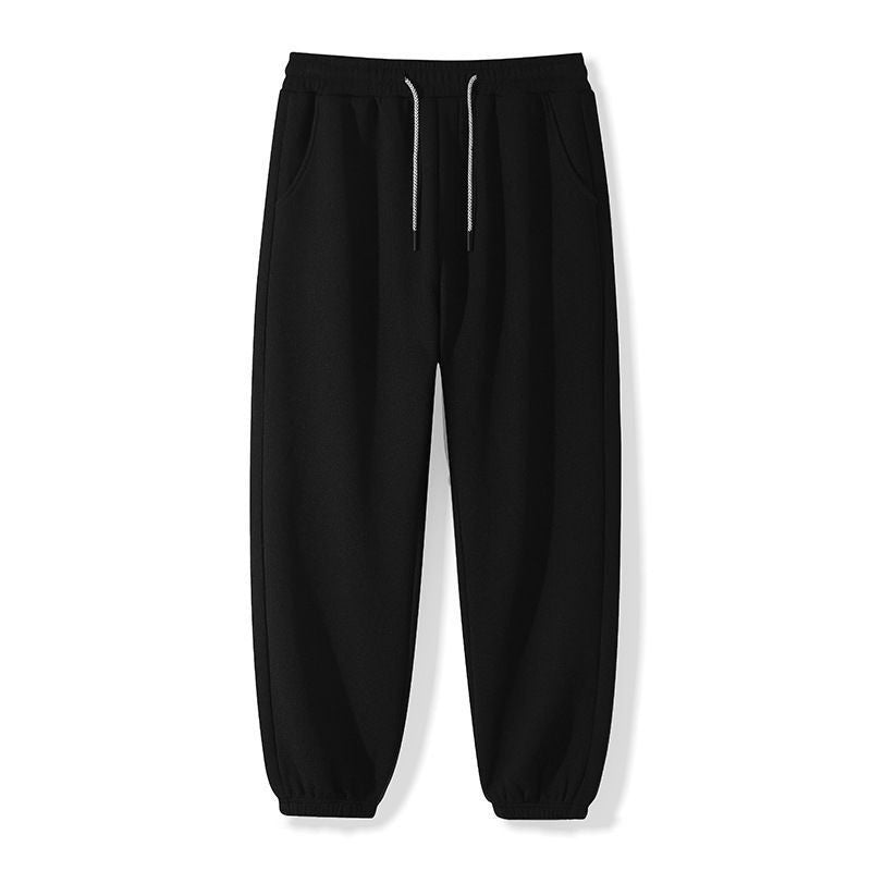 2025 Waffle Sweatpants Men's Spring and Autumn Men's Pants Gray Leggings Summer Plus Size Men's Casual Pants Men
