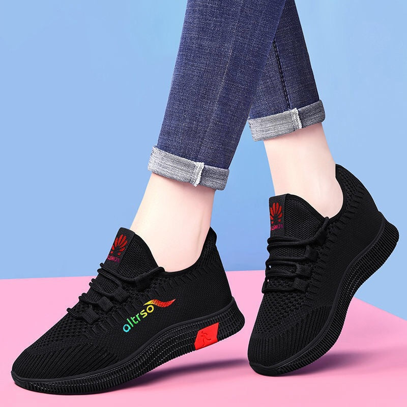 2024 Spring New Sneakers Women's Tennis Shoes Versatile Mesh Comfortable Soft Sole Lightweight Casual Running Travel Shoes Women
