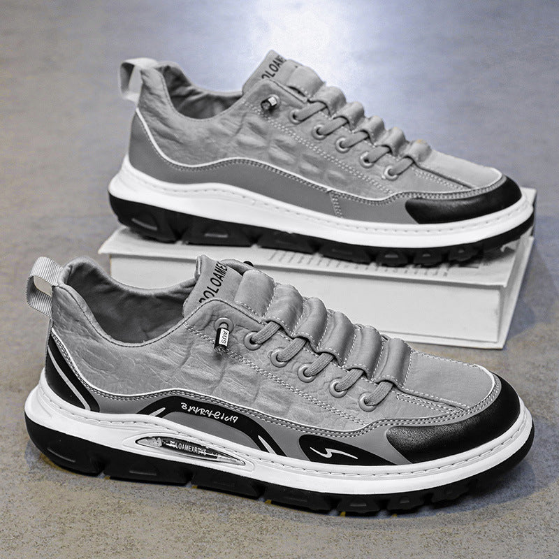 Summer men's shoes, cloth shoes, leather shoes, board shoes, construction site, non-slip, men's sports, driving, work, breathable, labor protection, casual shoes