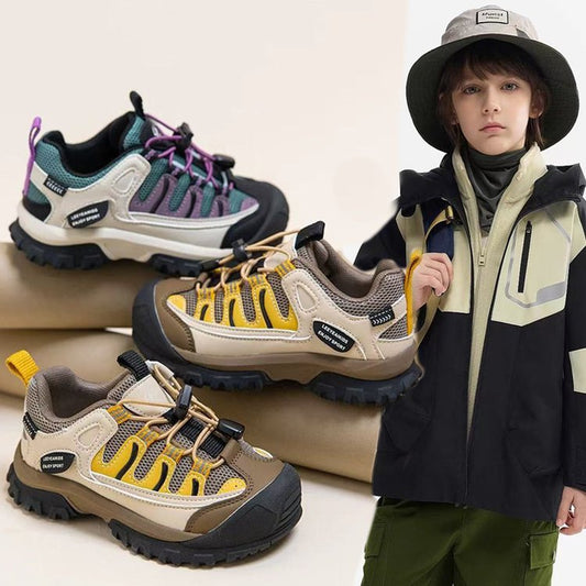 Children's sneakers, soft-soled non-slip boys' shoes, hiking shoes, 2025 spring and autumn, new mesh versatile girls' shoes