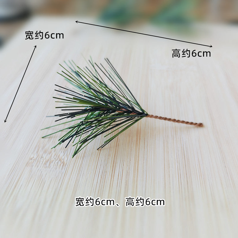 New Christmas decorations New Year Christmas handmade DIY pine ball acorn dried flower dried fruit wood chip wooden stake props