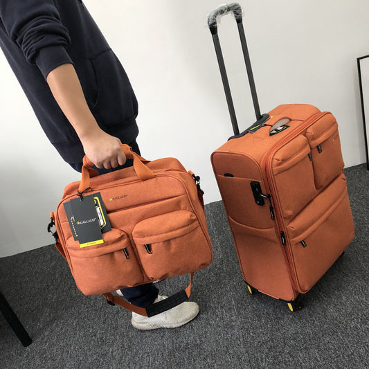 Export travel bag can be set with trolley case, multi-function boarding bag, one-shoulder diagonal hand-held short-distance luggage bag, mother-and-child bag