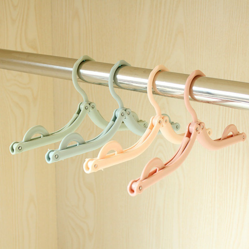 Plastic folding hanger Travel portable plastic multifunctional hanger clothes hanger Magic clothes hanging shoe rack