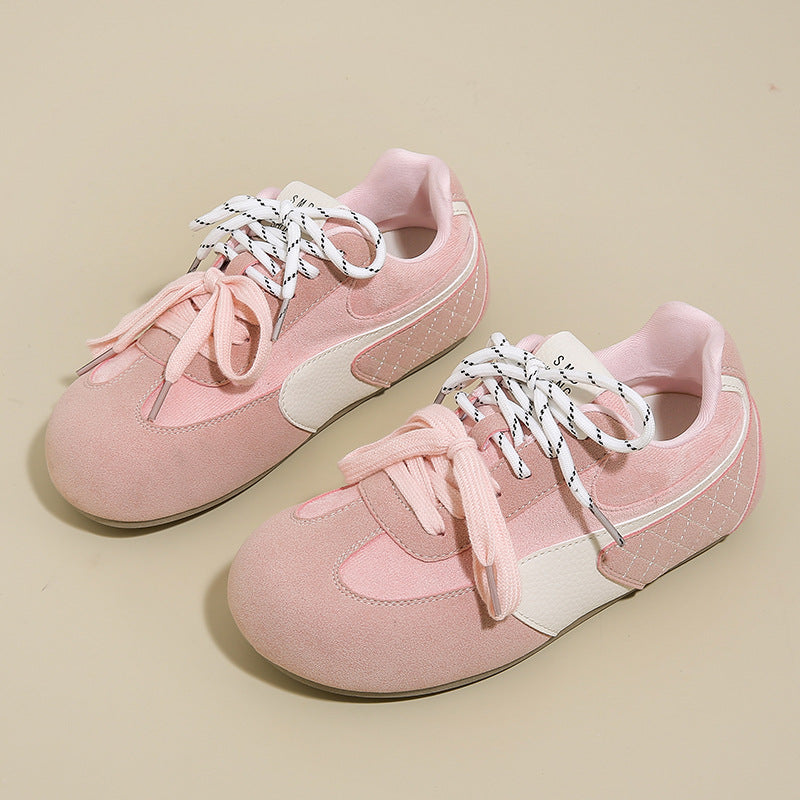 ins korean version new forrest gump shoes women's 2025 spring student sports running casual shoes thick-soled German training shoes LDS01