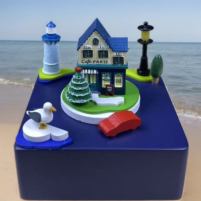 2025 New Christmas Music Box Wooden Crafts Creative Christmas Gift Merry Christmas Clockwork Music Box