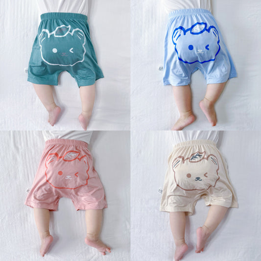 Baby big pp pants summer thin men's and women's baby summer fart pants children's modal summer shorts to wear