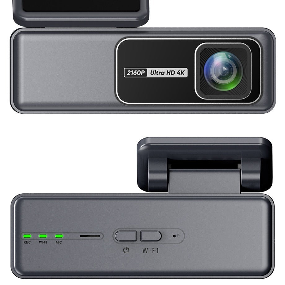 V60 4K+1080P dash cam can be molded Standard WiFi car camera HD dual camera