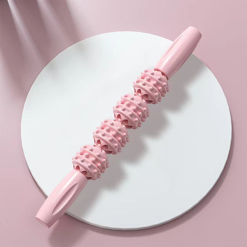 Massage bar, mace roller, fitness fascia bar, leg muscle relaxation roller, calf yoga stretch