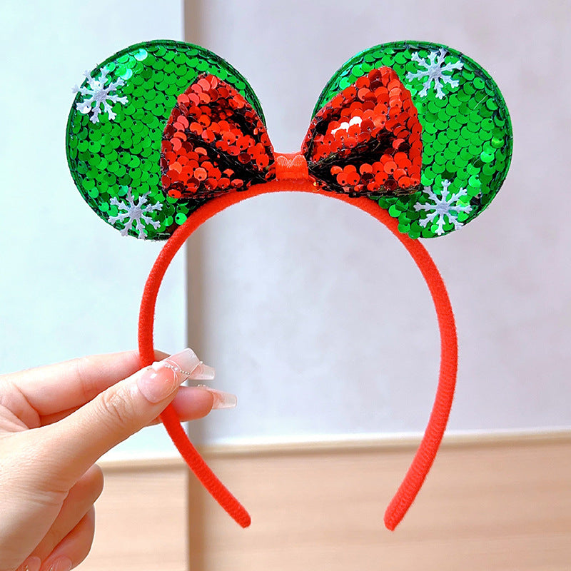 christmas headband girl christmas antler hairpin headpiece holiday decoration gift big bow headband headband headband