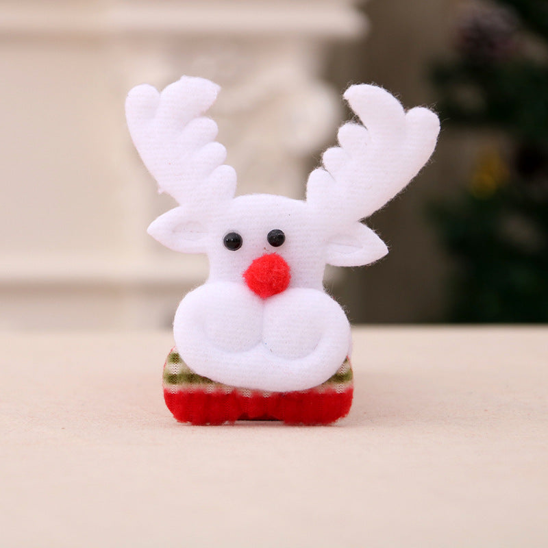 christmas decoration supplies luminous brooch badge old man snowman bear christmas gifts wholesale