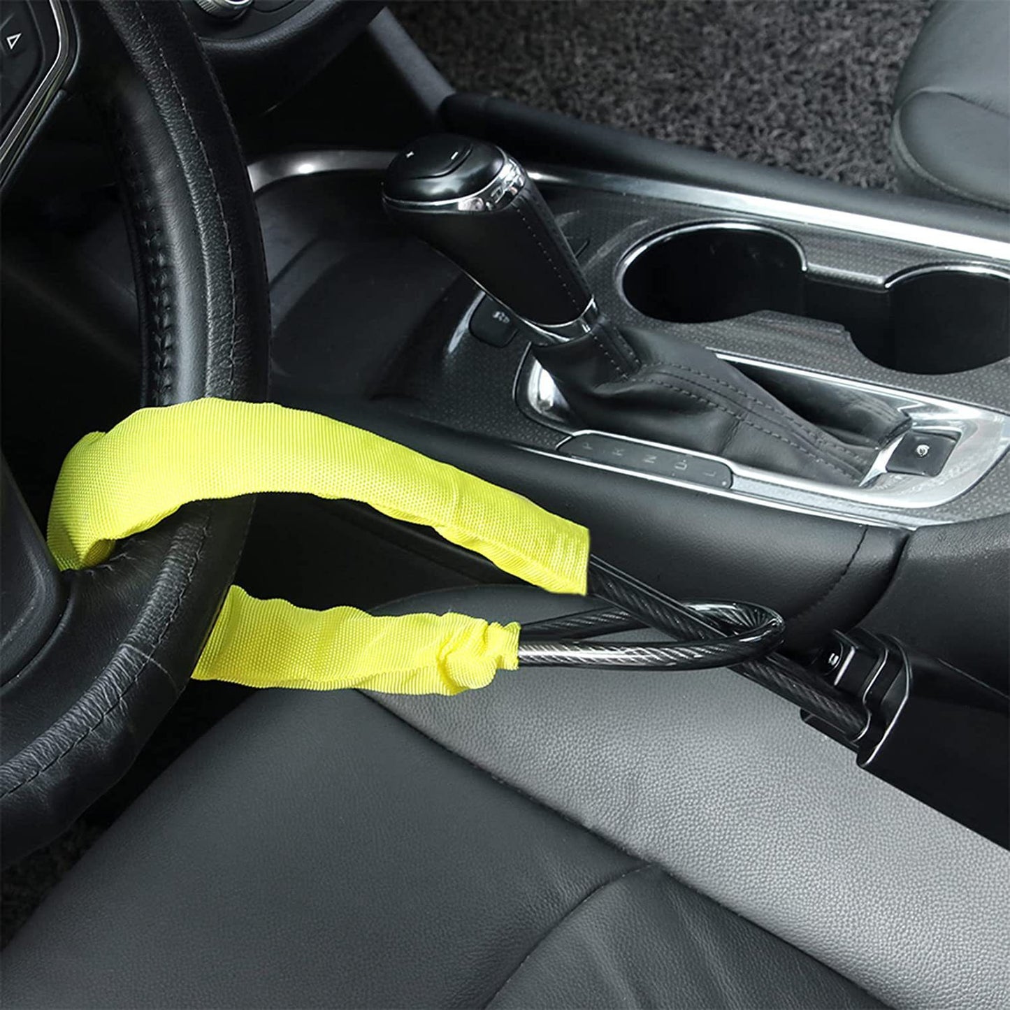 Car Steering Wheel Anti-theft Lock, Car Anti-theft Lock, Seat Belt Buckle Lock, Retractable Steel Cable Lock, Wire Rope Lock