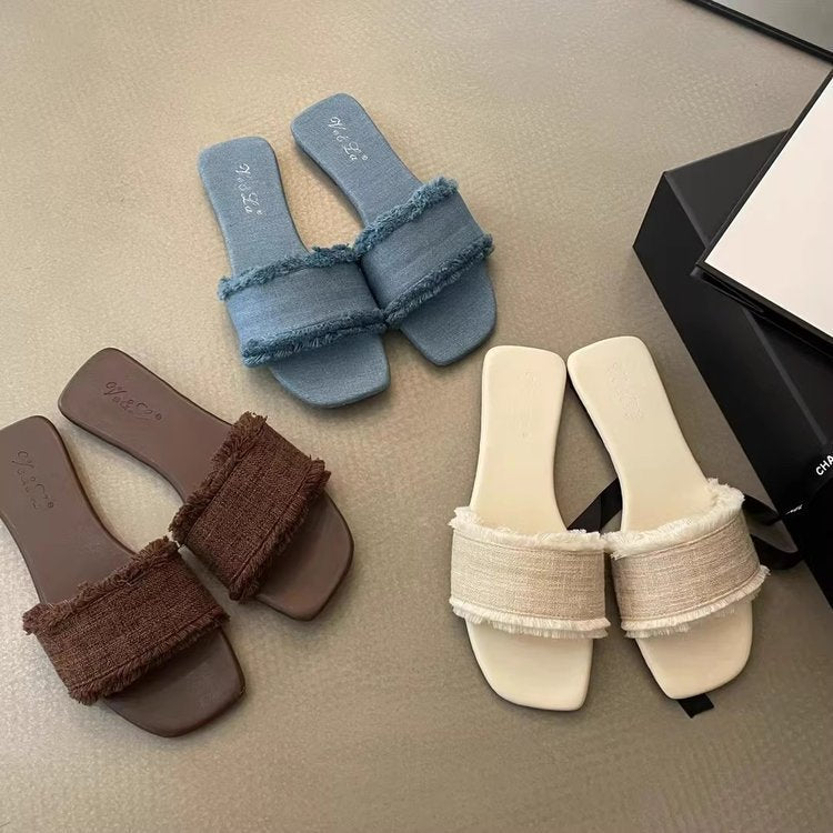 Fairy style summer retro temperament cross strap roman shoes beach shoes soft soled open toe straight buckle sandals women