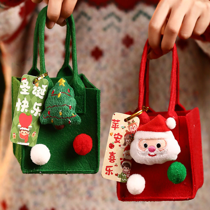 Christmas gift bag gift apple bag Christmas Eve peace fruit packaging box felt tote bag decoration small gift box