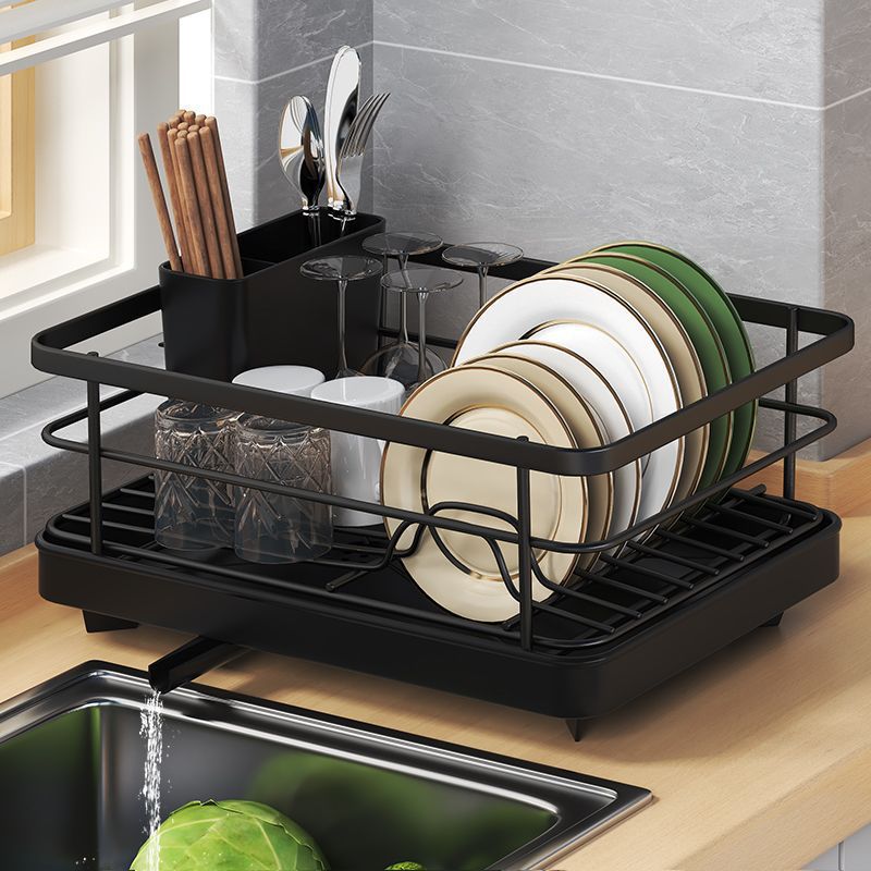 Dish storage rack, sink drain, bowl rack, storage rack, kitchen countertop, bowl and chopsticks, bowl and chopstick drainage, medium high