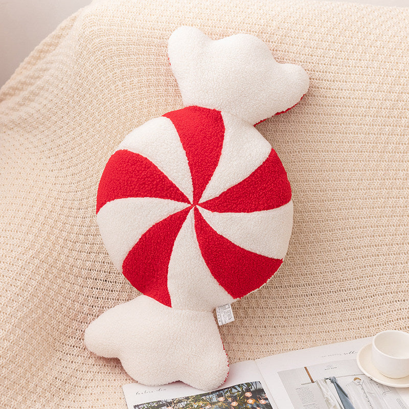 Cross-border Christmas igloo snowflake wreath candy plush pillow festive atmosphere decoration ornament gift cushion hug