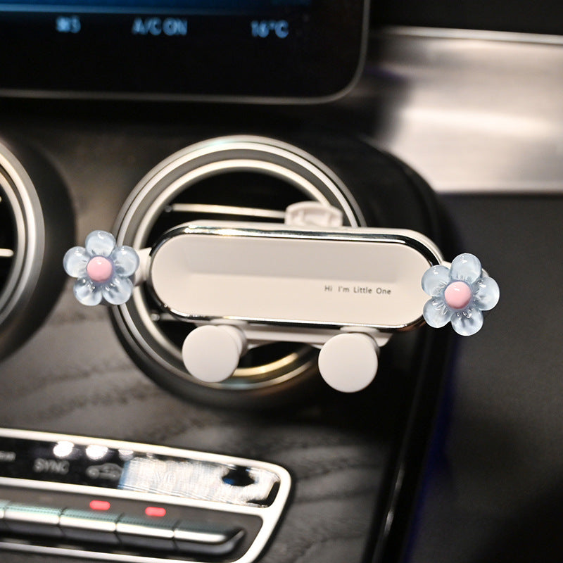 Mobile phone car holder cartoon new air outlet car decoration cute navigation mobile phone holder car interior female