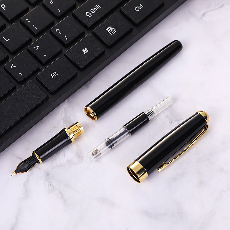 Factory direct supply metal pen signature pen business office neutral water pen high-end advertising gift pen laser logo