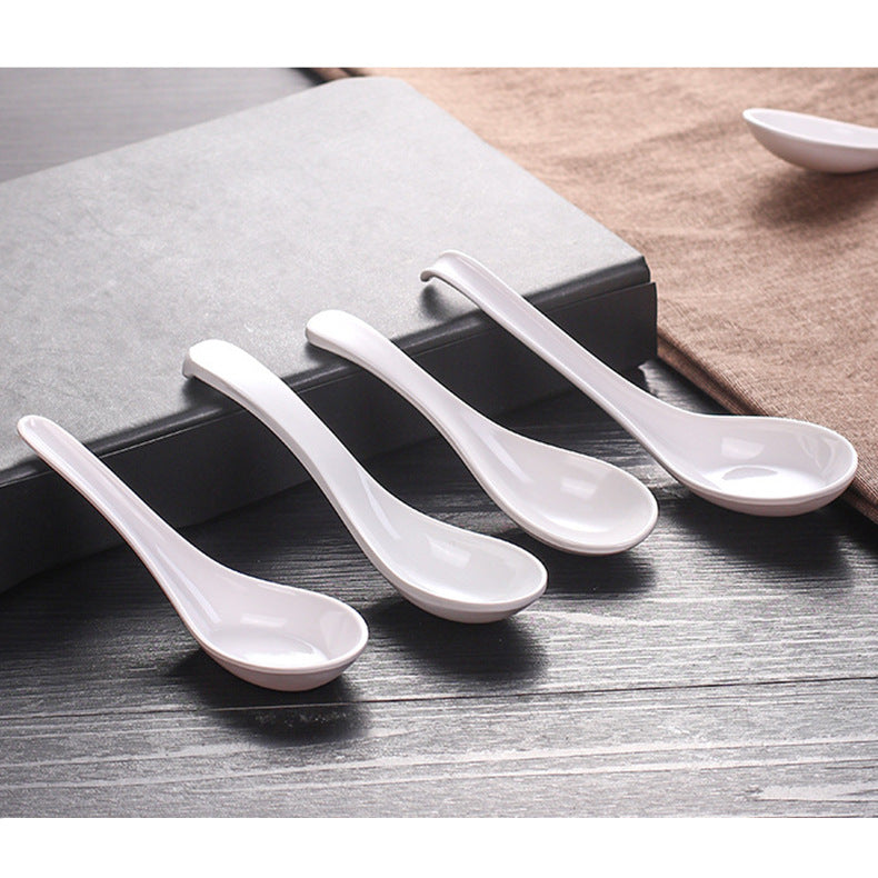 A5 melamine spoon melamine white plastic commercial soup spoon spoon spoon long handle ramen turtle shell spoon small spoon wholesale